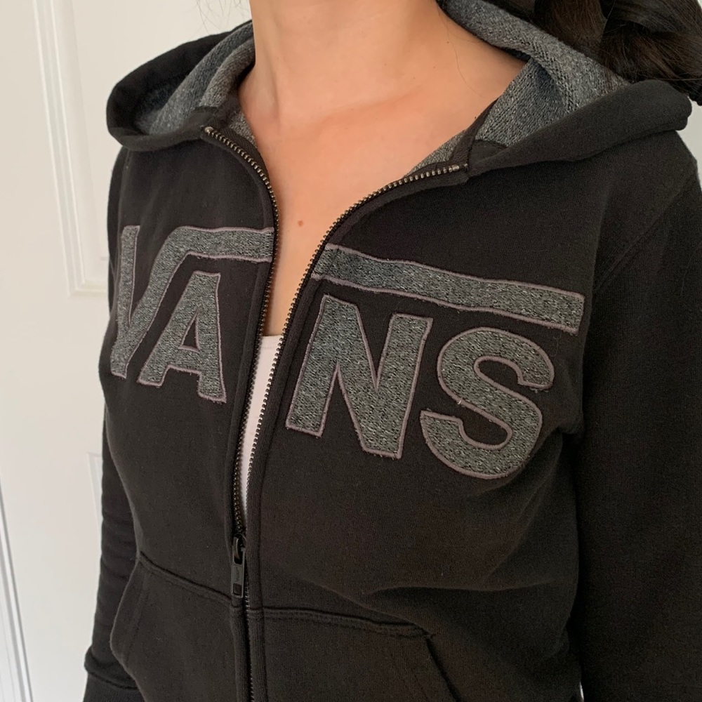 🦄 VANS grey-black hoodie - Picture 7 of 8